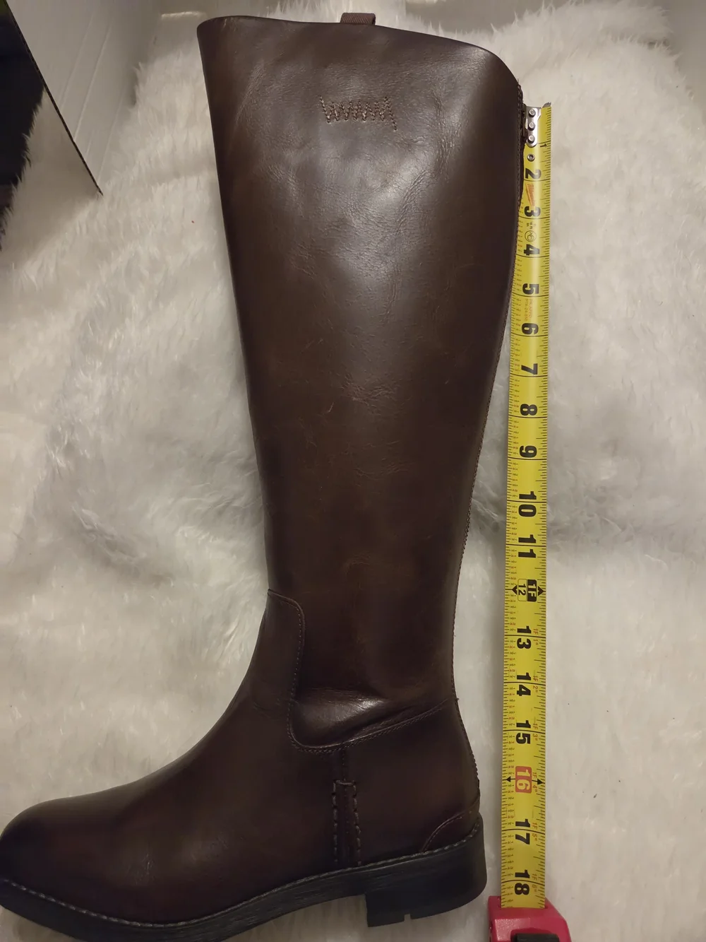 Franco Sarto & Meyer Tall Over-the-Knee Dark Brown Zip-Back Boot